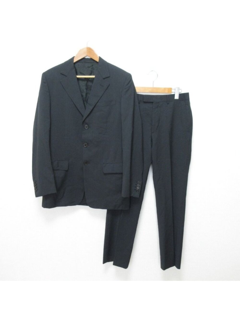 Louis Vuitton Tailored Jacket Trousers Pants Suit Set Black 46